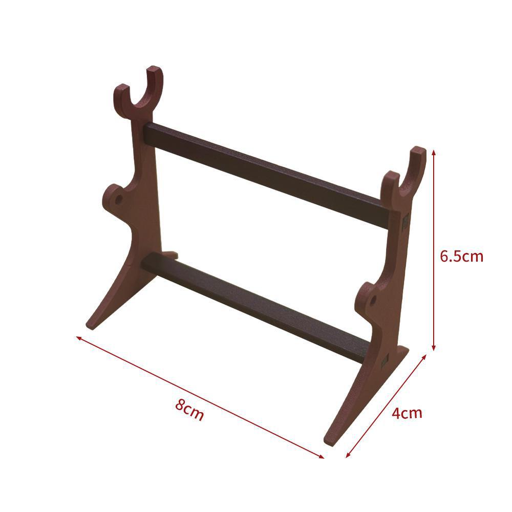 Стойка для хранения оружия и аксессуаров в стиле аниме - многослойная подарочная коробка для трехмерных предметов 8cm double layer wooden shelf L type 870₽