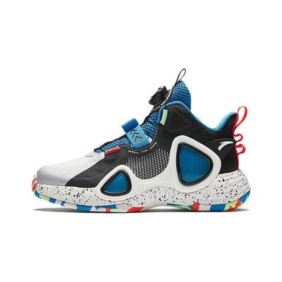 Zapatillas de Baloncesto para Niños Antideslizantes, Absorción de Impactos, Duraderas, Caña Baja, Zapatillas para Niños, Azul Marino 312341120-5