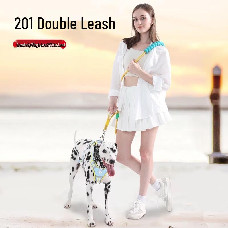Yun Xiaoshi Anti-Pull Dog Double Leash