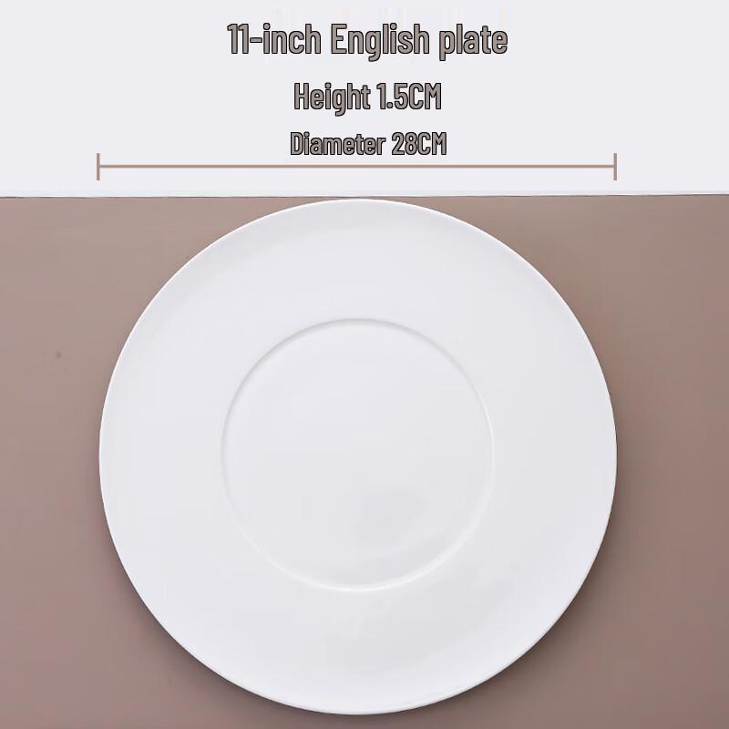 

Pure White Ceramic Dinner Plate
