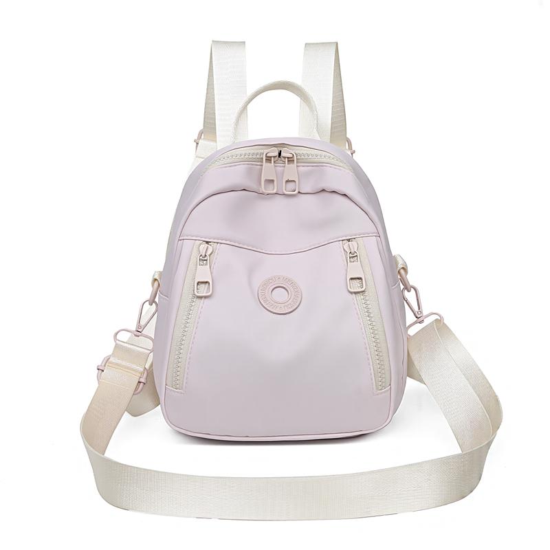 Einfarbiger Rucksack Große Kapazität Nylon Leichter Rucksack