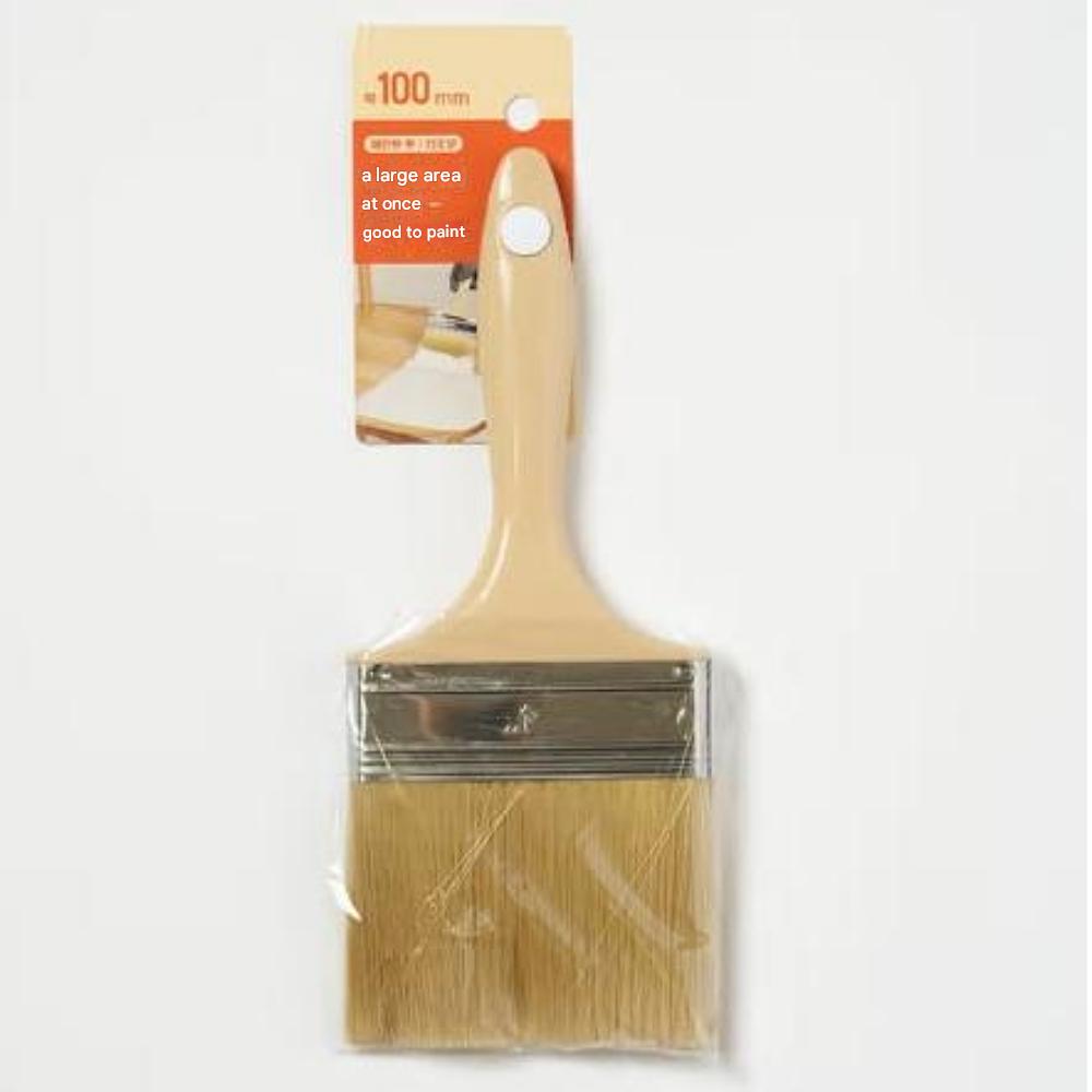 

Кисть малярная плоская 4 100мм с пластиковой ручкой