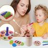 Color Shape Sorting Box Baby Sensory Play Montessori Toys Early Educational Toy Wooden Sticks Toys Color Classification Cup
