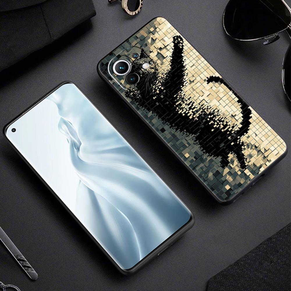 Cute Cat Phone Case Cover for Xiaomi Mi 17 Pro Max 15 14 13 12 11 Ultra 15T 14T 13T 12T 11T Pro Lite Soft TPU Shell Fundas Capas