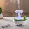 Cute Rotatable Water Drip Diffuser Humidifier Aromatherapy Essential Oils Diffuser for Bedroom Sleeping Desk Waterfall Lamp Gift