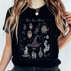 T-shirt Grafica Botanica Vintage Uomo Donna Unisex Stampa Fungo Stregato Scaffale Casual Manica Corta Top Estivo T-shirt