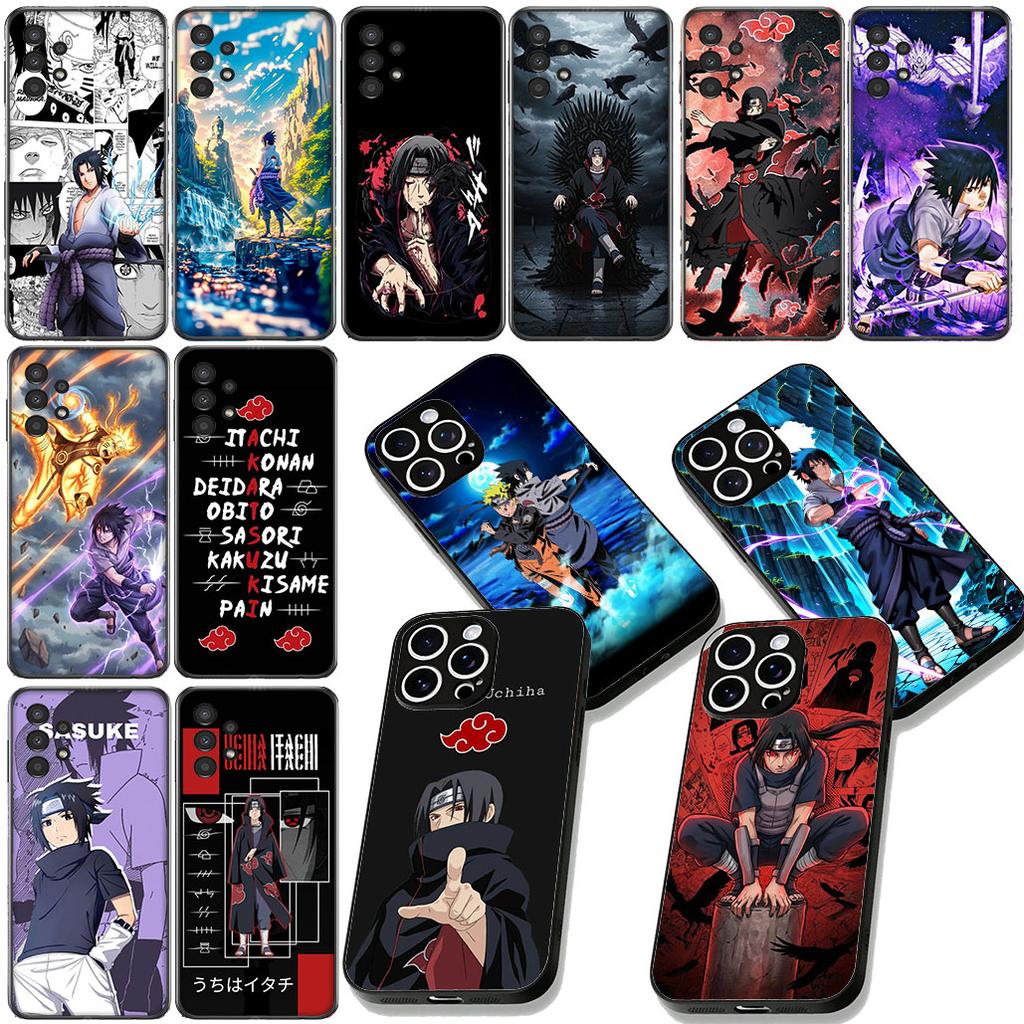 Akatsuki Uchiha Itachi Narutos Sasuke Phone Case for Xiaomi Redmi Note 12 11 10 A3 Pro 10A 10C 12C Note12 5G Protective Cover