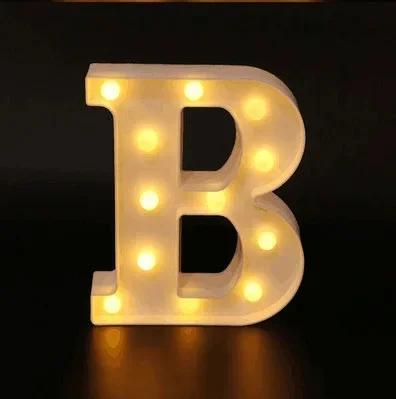 Wedding Decorative Name Number letters LED Lights Luminous Number Lamp Party Baby Bedroom Decoration Home Night Light