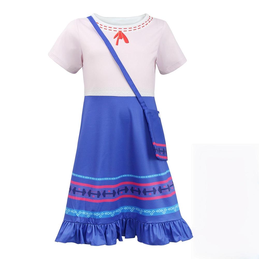 

Дитячий костюм принцеси на Хелловін, косплей, костюм для виступу, дитячий косплей, подарунок на день народження, вечірка, рольова гра, костюм для дівчинки M синій