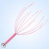 Octopus Head Massager Stainless Steel Brain Massage Claw Scalp Scratcher Engraved Head Relaxer for Promotes Blood Circulation Relieves Muscle Pain