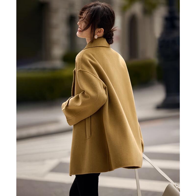 XWI Women's Relaxed Fit Long Wool Coat