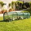 Small Animal Playpen for Yard Foldable Chicken Tunnel, Portable Poultry Run, Instant Setup, Predator Sunshade Net Run Proof Outdoor Protection