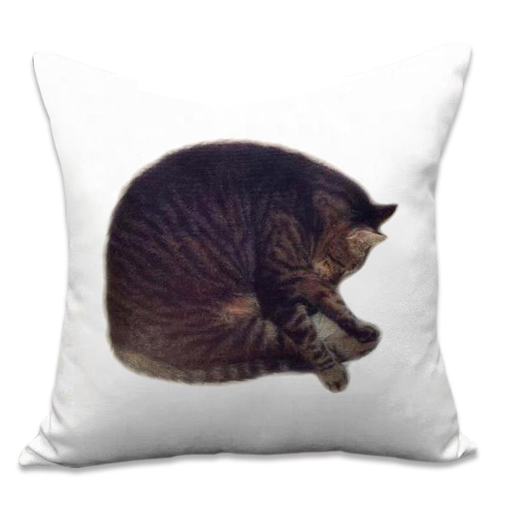 New Summer Retro Style Home Pillowcase Animal Cartoon Printed Pillowcase