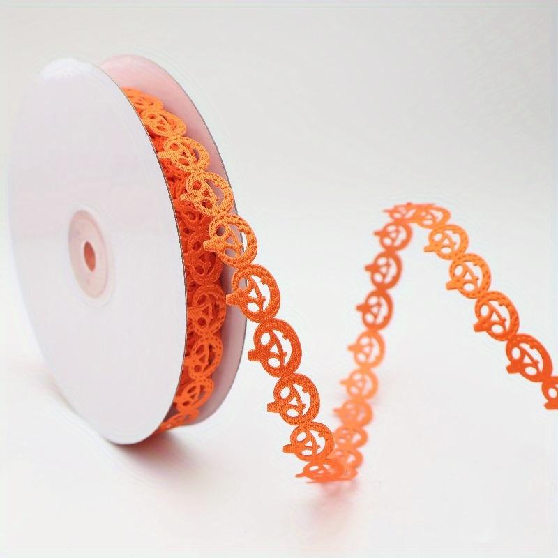 10 Yards Halloween Lace Ribbon Set ,Pumpkin Bat Ghost Pattern | Craft Trim for Gift Wrapping and Party Decorations webbing strap