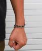 Blancier Shadowcore Chain Bm255B1164 Layered Onyx Gemstone Men'S Bracelet