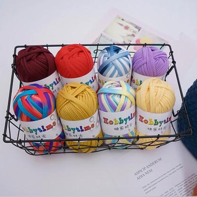 6pcs 600g Polyester Yarn Chunky Yarn Super Bulky Multicolor Gradient Yarn for Crochet & Knitting DIY Raffia Style Yarn for Bags
