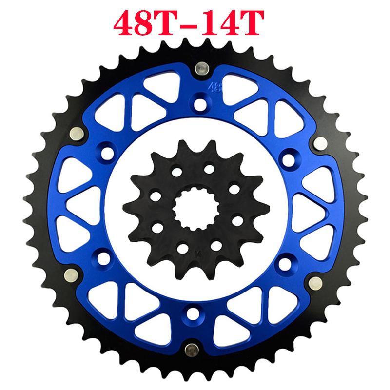 Motorcycle 45T~52T 14T Front & Rear Sprocket For YAMAHA WR450F YZ450F WR250Z YZ250L YZ250R WR400F YZ400F WR426F YZ426F YZ450R