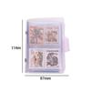 Cute Mini Photo Album Transparent 3-inch Cards Storage Bag Glitter Jelly Color Photography Card Stock Instax Album Card Holder
