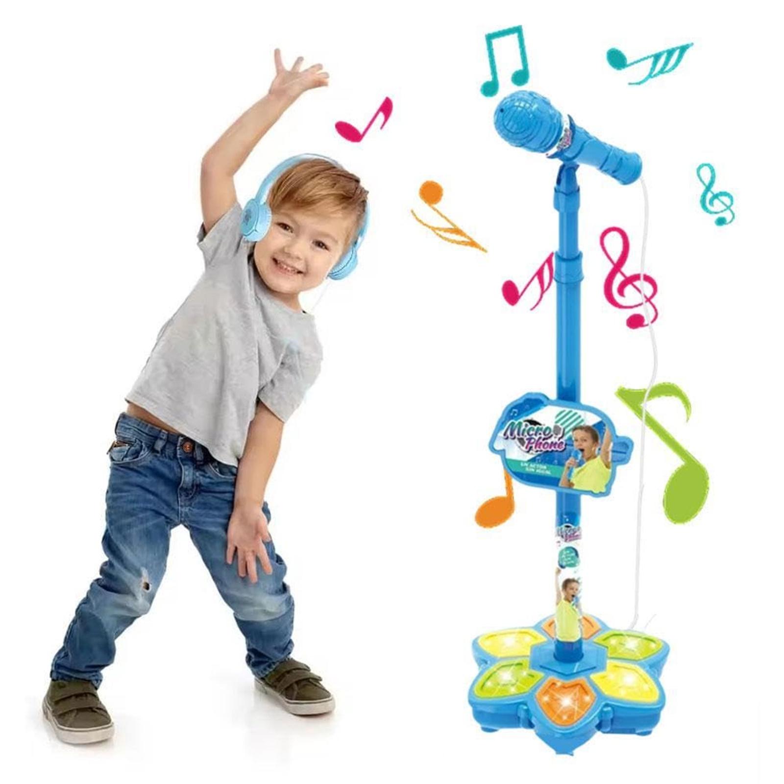 

Children s Microphone Toy, Karaoke Machine Toy, With Music And Lights, Portable And Easy To Use, Suitable For Children Aged 3 And Above синий