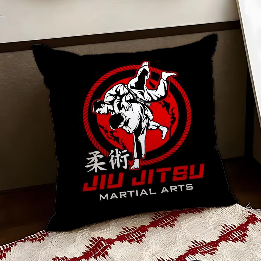 Sports Judo Martial Arts Cushion Cover Reversible Soft Durable Pillow Cover Home Car MultiScene Use for Daily Comfort
