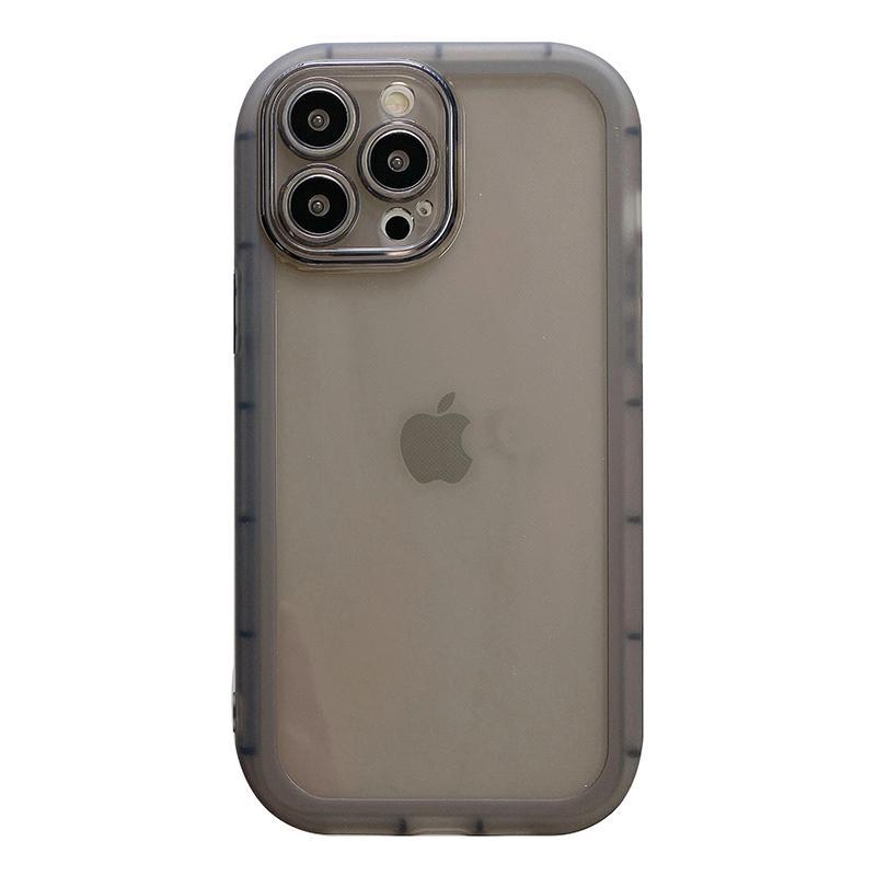 INS Solid Color Phone Case For For Iphone Air 14 13 11 12 1 16 17 Pro Max Frosted Transparent Anti-drop Back Cover Bumper