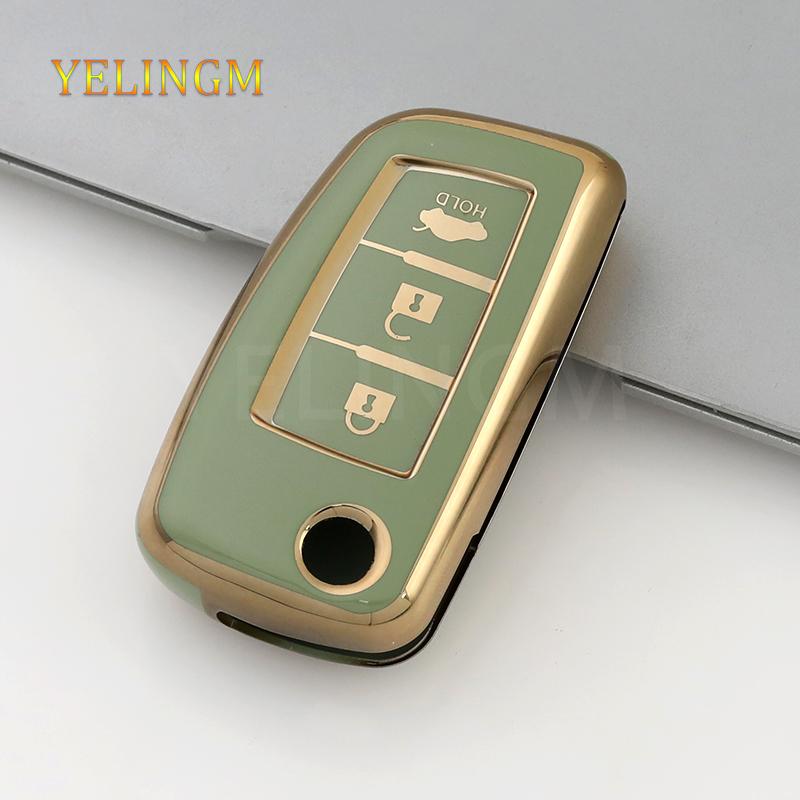 Folding Key Case Cover Tpu Car Shell For Nissan X-Trail Qashqai J11 Juke Murano Micra Tiida Maxima Altima Kicks Protector Holder