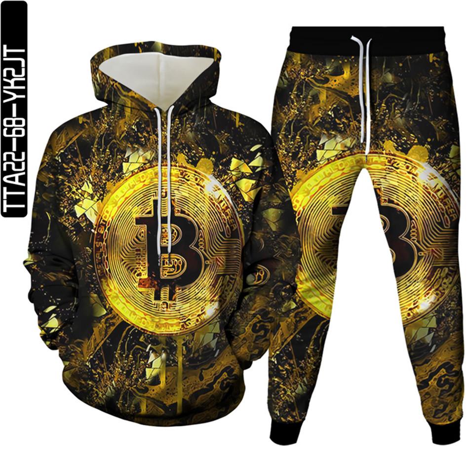 Buy Encrypted Currency Bitcoin 3d Print Men Clothing Suits Pocket Hoodies  Sweatpants 2Pcs Sets Outdoor Costume Tracksuits Size S-6XL at affordable  prices — free shipping, real reviews with photos — Joom