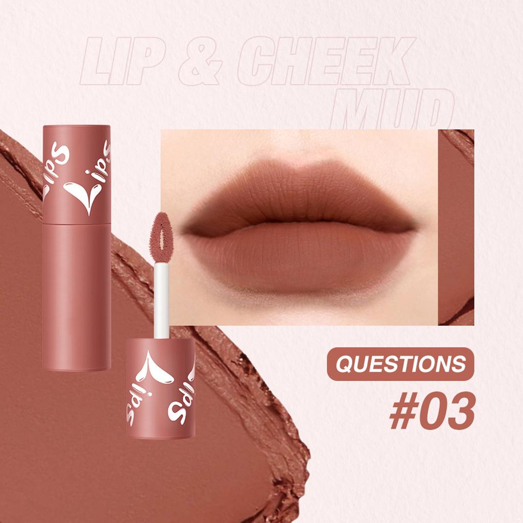 Velvet Matte Lip Stain | Long-wear Smudge-proof Lipstick | Highly Pigmented Gloss for Daily or Party