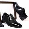 FashionMens Dress Shoes Lace Up Oxfords Business Office Pointed Black Men's Formal Outdoor Wedding Shoes Luxury British Gents Shoes