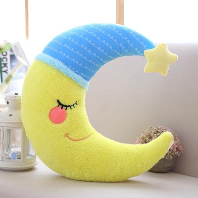 Cute Cartoon Doll Creative Moon Plush Toy Throw Pillow Home Decoration