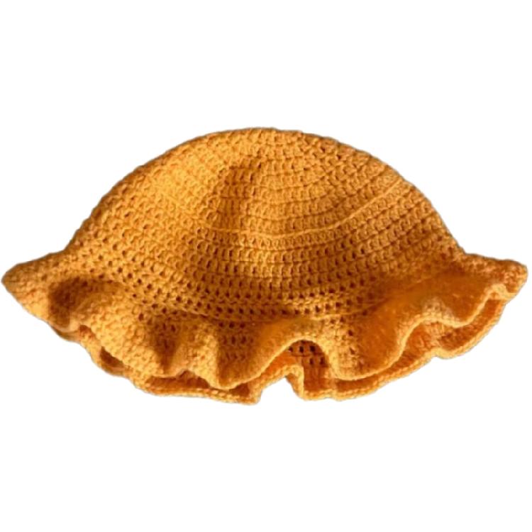 Girl Travel Fisherman Hat Sun Protective Hat Girl Photography Knitted Bucket Hat