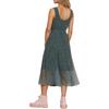 Sleeveless Dresses Women's Blue Crew Neck Thin Long CA370-NFN