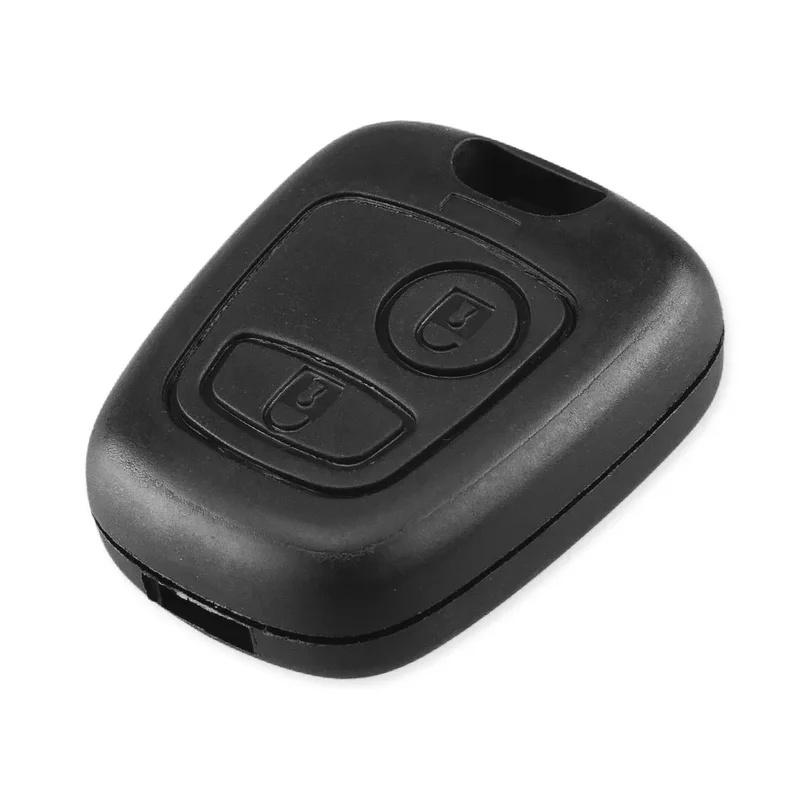 1-10pcs Key Case for Peugeot 106 107 206 207 306 307 406 407 For Citroen C1 C4 2 Buttons Remote Car Key Shell Fob Cover No Blade