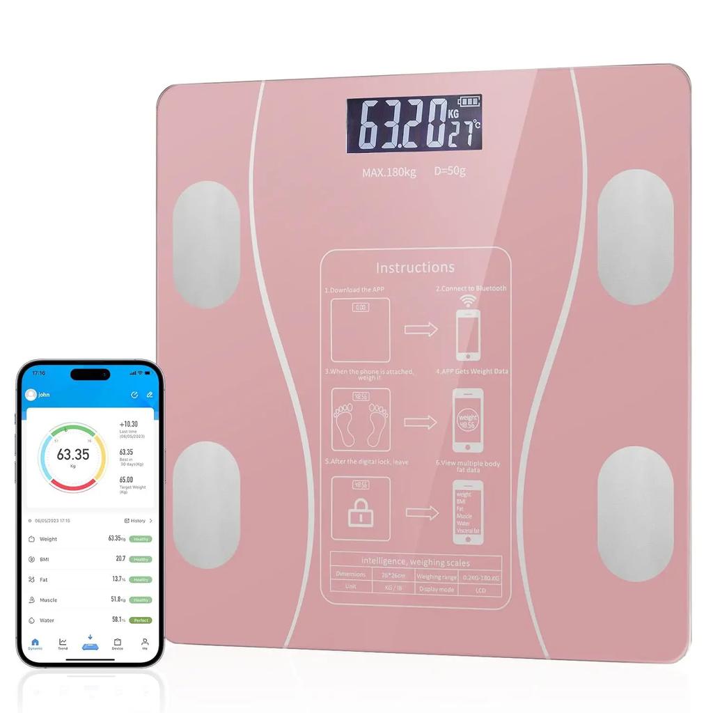 Bathroom Scale Special Electronic Scale for Body Management and Fat Loss Bluetooth Body Fat Scale Home Weight Scale with Led