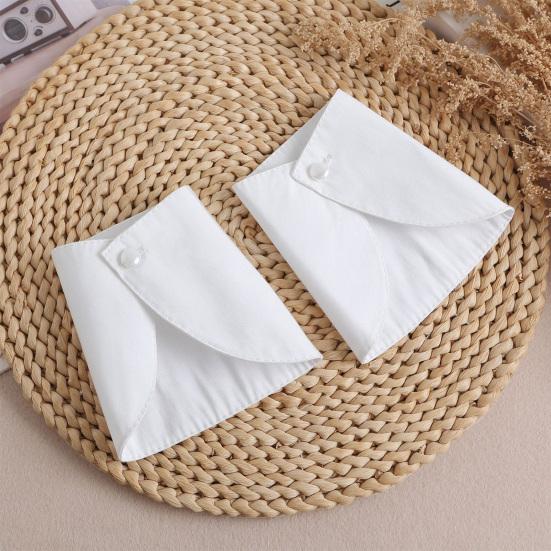 Guler și Manșete False pentru Femei, Guler de Cămașă Alb Detasabil, Manșete de Mânecă pentru Birou, Afaceri, Ocazii Formale