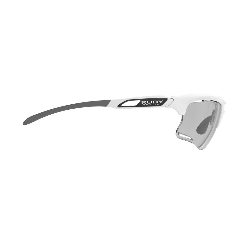 RUDY PROJECT KEYBLADE Rennrad Radfahren Sport Sonnenbrille für Marathons und Weiß Glänzend Impact X2 Photochrom Laser Schwarz Übungen, Rahmen,