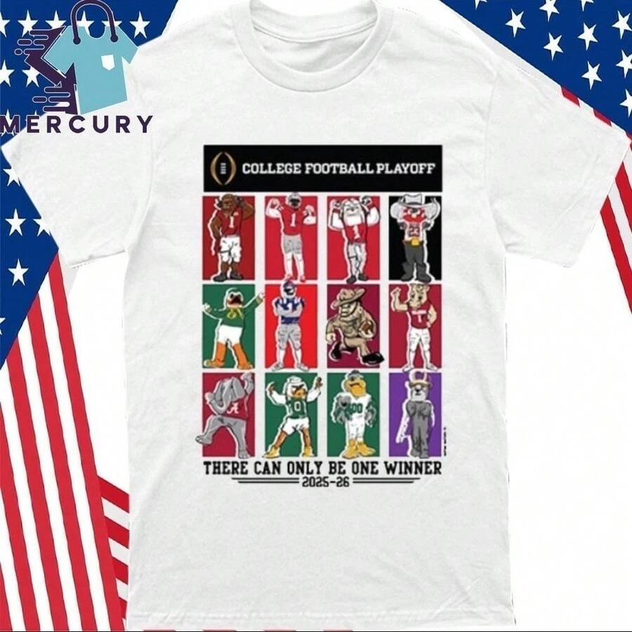 2025 College Football Playoff 12 Team Mascot Jersey S