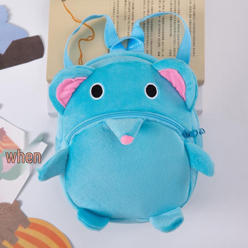 New Cross-Border Toddler Plush Backpack & Coin Purse for Ages 1-4 - Cartoon Design, Lightweight