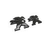 Peugeot 408 308 4008 508L 5008 2008 için Araba Ön Arka Amblem Çıkartmaları Karbon Fiber Otomatik Izgara Kuyruk Rozeti Çıkartmaları Dekorasyon