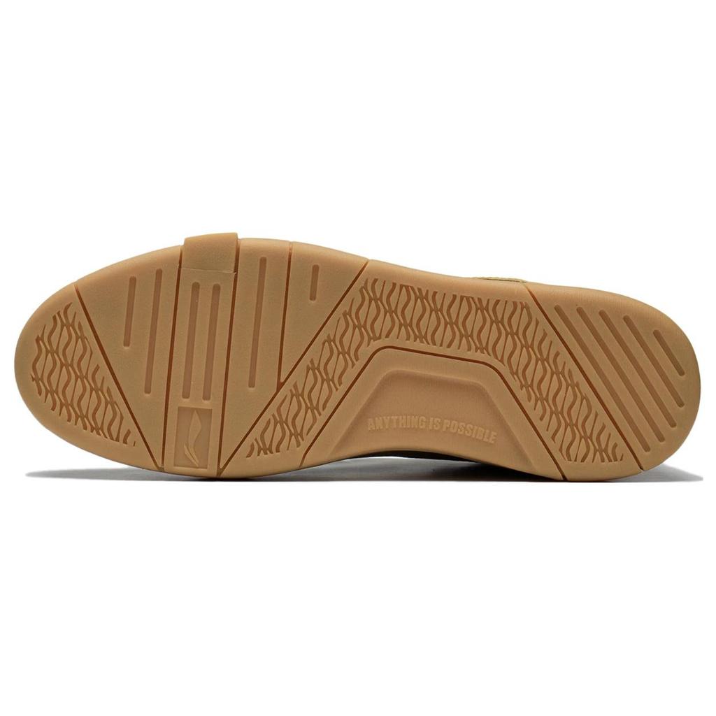 Li Ning Mid Leather Synthetic Leather Slip Resistant Abrasion Resistant Slip Resistant Abrasion Resistant Mid top AGCS349-1