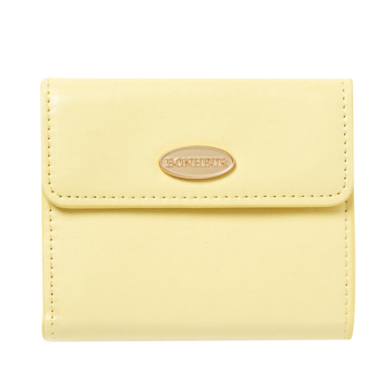 

Two-button half-wallet light yellow (28003166)