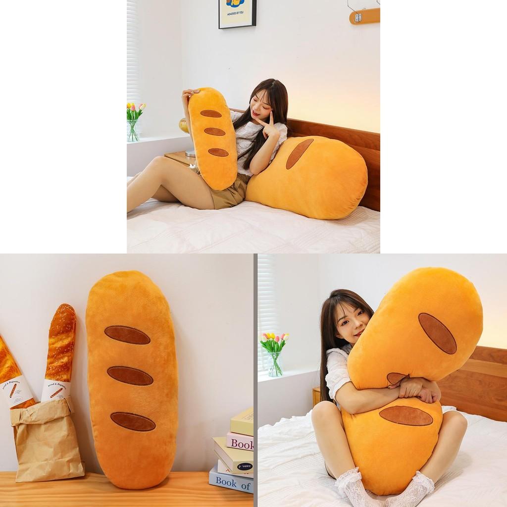 Soft And Cozy Bread-shaped Plush Pillow For Comfortable Sleep And Relaxation