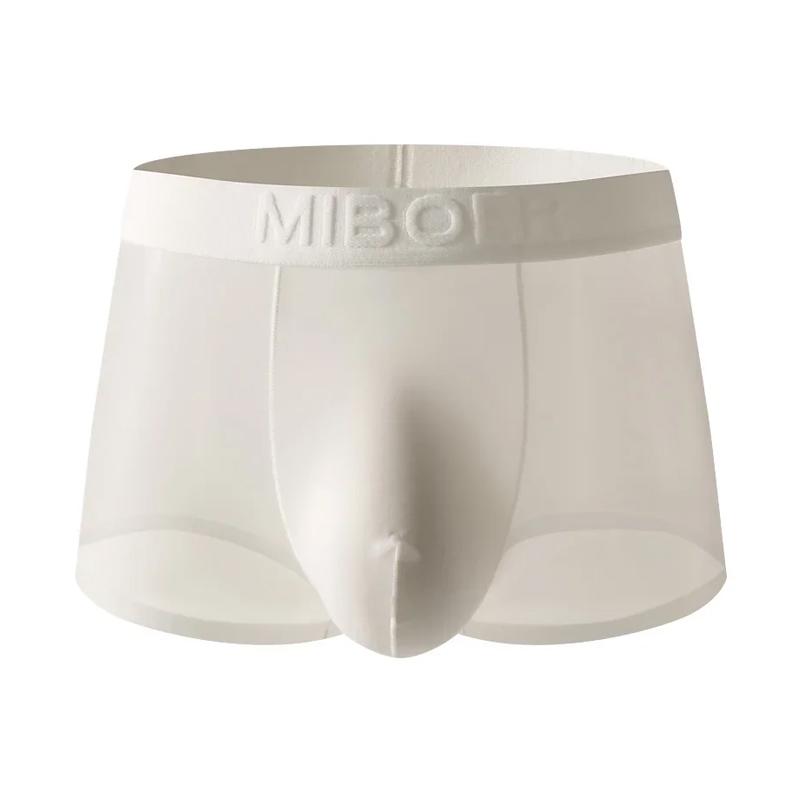 1 Stück Slips Dessous Nylon Einfarbig Unterwäsche Sexy Durchsichtig Boxer Briefs Transparentes Netzbeutel Herren