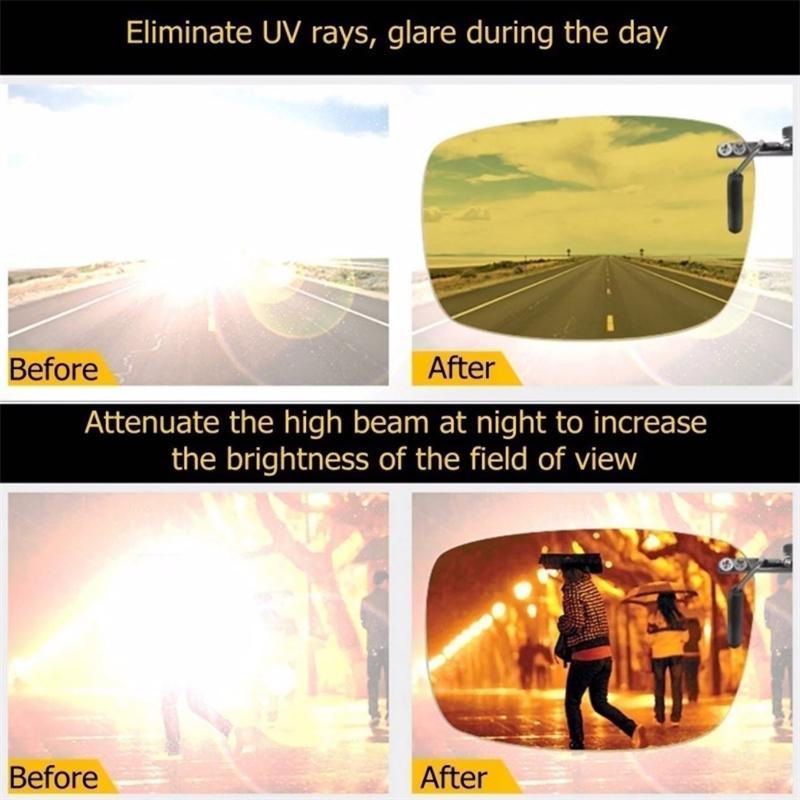 Clip pentru ochelari de soare pentru ochelari de soare cu viziune de zi și noapte Clip pentru ochelari de soare anti-orbire