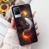 For Vivo V21 4G Case V2066 V2108 New Luxury Flowers Painted Cover Soft Slim Phone Case For Vivo V21e V2061 V 21 VivoV21 e Fundas