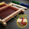 DIY Startovací sada Dřevěný Dřevěný tkalcovský stav Mini Odnímatelný Ruční pletací stroj Lehký Nástroje na pletení příze Pro