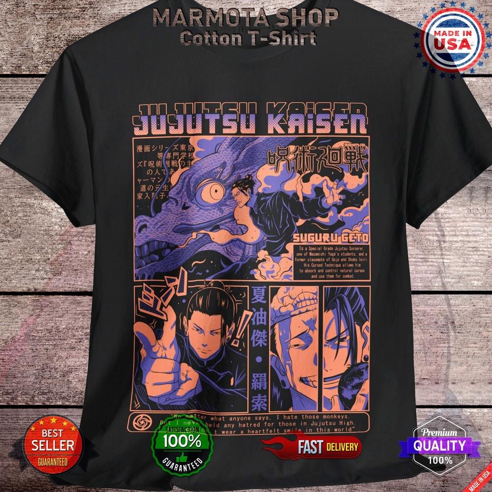 

Suguru Geto Jujutsu Kaisen Gojo Satoru T-Shirt Anime Tee Shirt JJK All Size 3XL