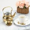 1.2/2LStainless Steel Teapot with Strainer Hammered Spherical Kettle Household Induction Cooker Tea Pot Teapot