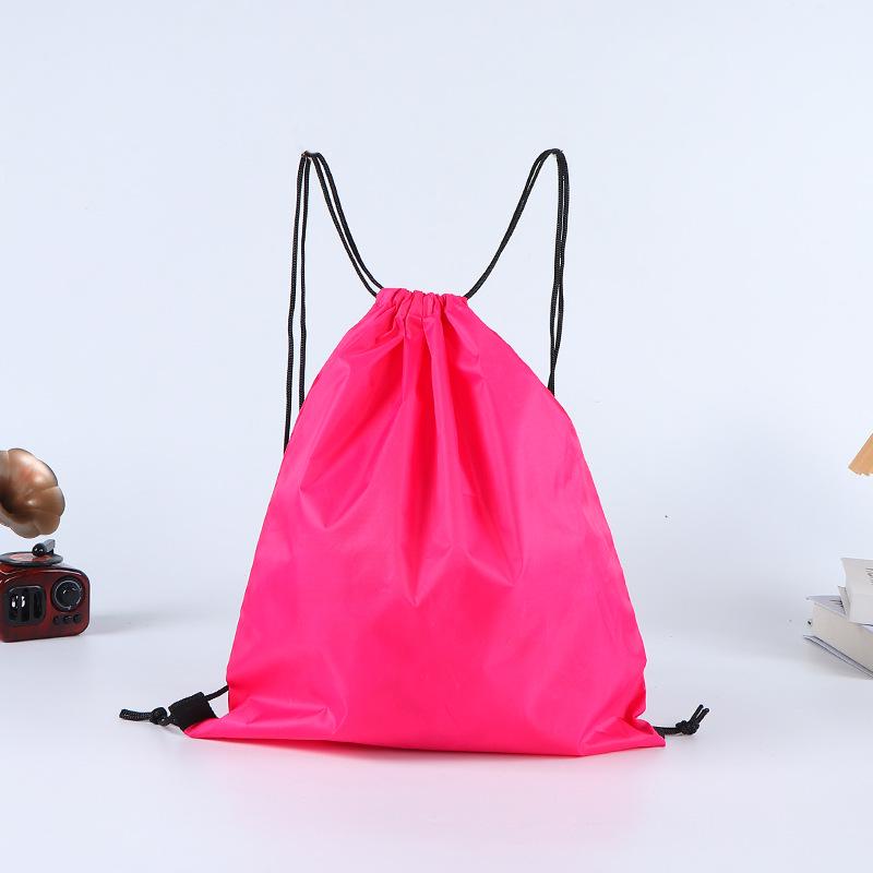 Colorful Polyester and Nylon Drawstring Bag: Double Shoulder Shopping and Storage Bag for Toys