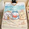 Chiikawa Flannel Blanket, High quality Comfortable for All Seasons, Home Decor, Warmth and Comfort